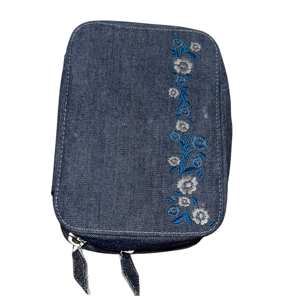 Trish McEvoy Makeup Planner Case with Flowers Zip Around